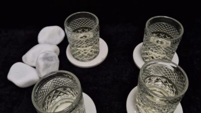 Keramički podmetači za čaše-set 4 kom